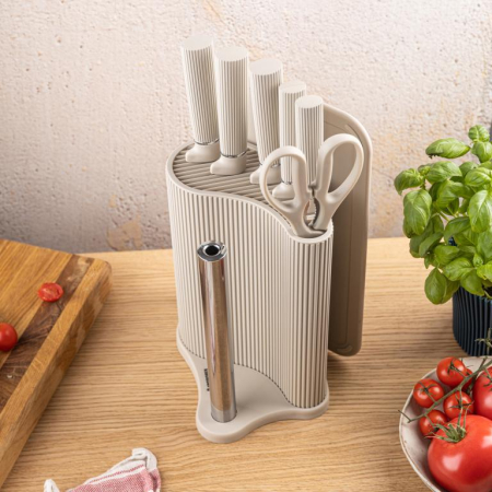 Set complet bucatarie material plastic si otel inoxidabil bej (KB-7978) [11]