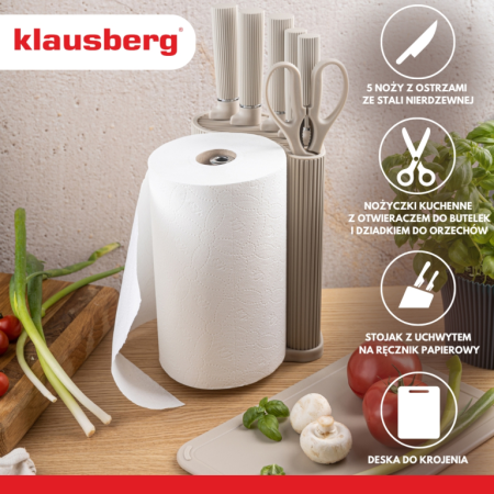 Set complet bucatarie material plastic si otel inoxidabil bej (KB-7978) [14]