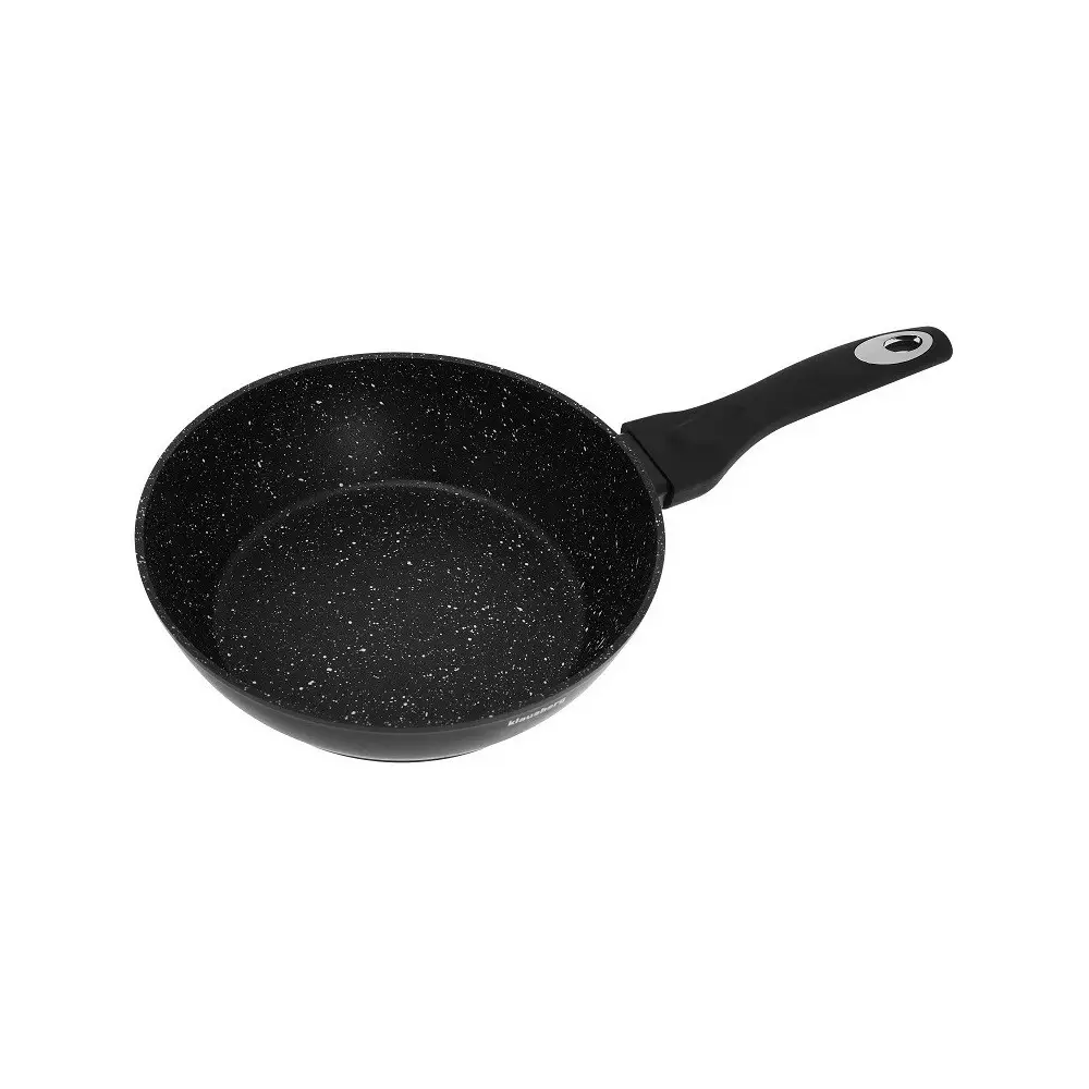 Set complet de vase pentru gatit, invelis marmura neagra 15 piese, negru (KB-7322) [1]