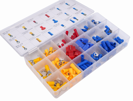 Set conectori papuci electrici capete cabluri auto izolate 160piese (KD10487) [2]