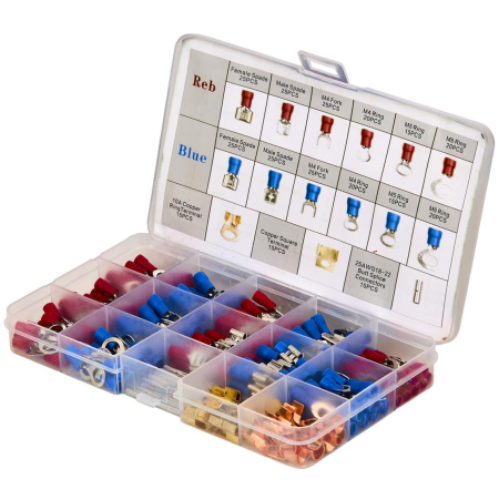 Set conectori papuci electrici capete cabluri auto izolate 300piese (KD10488) [3]