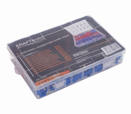 Set conectori papuci electrici capete cabluri auto izolate 450piese (KD10492) [7]