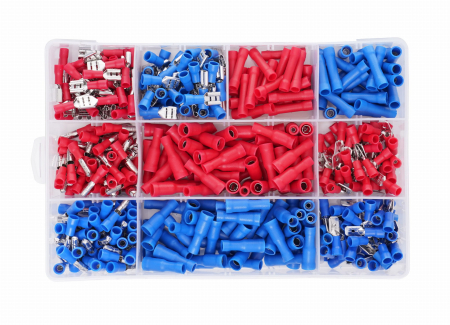 Set conectori papuci electrici capete cabluri auto izolate 450piese (KD10492) [3]