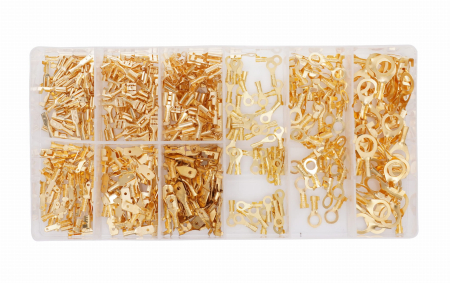 Set conectori papuci electrici capete cabluri auto neizolate 450piese (KD10493) [1]