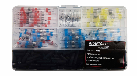 Set conectori termocontractabili cu cositor, 260 buc. (KD12677) [3]