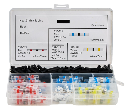 Set conectori termocontractabili cu cositor, 260 buc. (KD12677) [4]