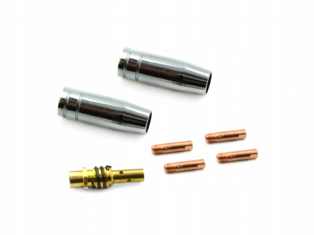 Accesorii / consumabile sudura - Set consumabile pistolet torta sudura MIG MAG MIGOMAT duza sudura duza conica (G80096A)