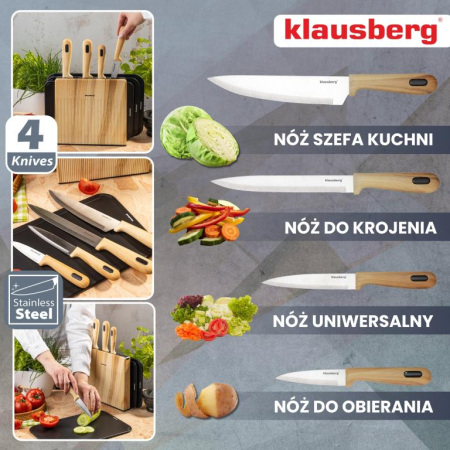 Set cutite bucatarie 8 piese cu 3 tocatoare si suport (KB-9037) [2]
