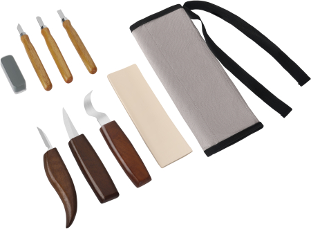 Set cutite pentru sculptura in lemn 9 piese cu husa (KD12697) [1]
