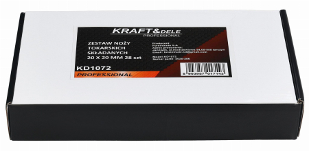 Set cutite strung cu placa inlocuibila instrument dalti strunjire 20x20mm 28piese (KD1072) [2]