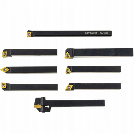 Set cutite strung cu placa inlocuibila instrument dalti strunjire 8x8mm 24piese (S12018) [5]
