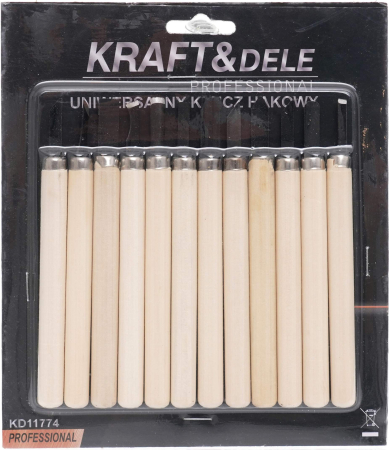 Set dalti pentru sculptura in lemn 12 piese cu maner lemn (KD11774) [1]