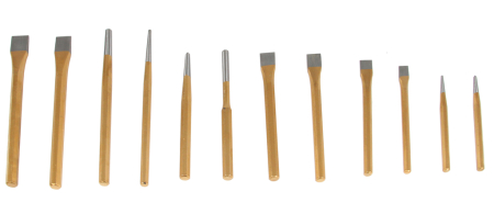 Set dalti poansoane si dornuri CrV 28 piese pentru metal  (M57482) [3]
