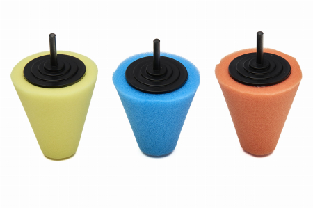 Produse noi (necategorizate) - Set de 3 bureti tip con de lustruit pentru jante, 150 mm (KD1592)