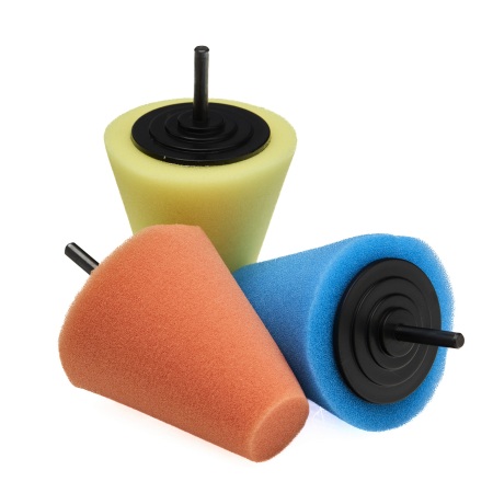 Set de 3 bureti tip con de lustruit pentru jante, 150 mm (KD1592) [5]