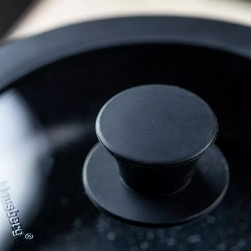 Set de 3 piese de oala si tigai cu invelis antiaderent + maner detasabil si capac (KB-7858) [5]