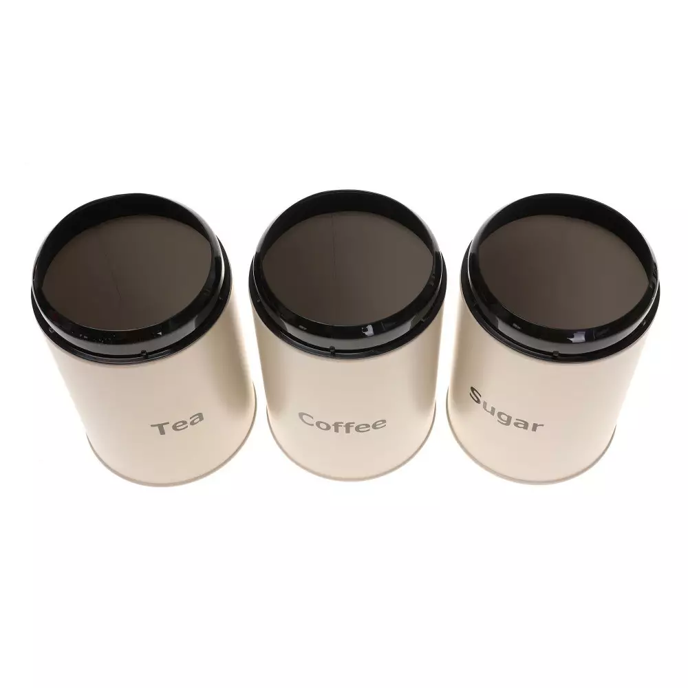 Set de 3 recipiente pentru bucatarie, bej (KB-7452) [2]