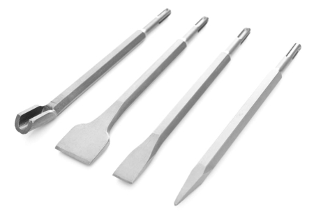 Burghie/freze/carote/dalti/dornuri/cutite strung/punctatoare - Set de 4 dalti SDS pentru beton (KD10208)