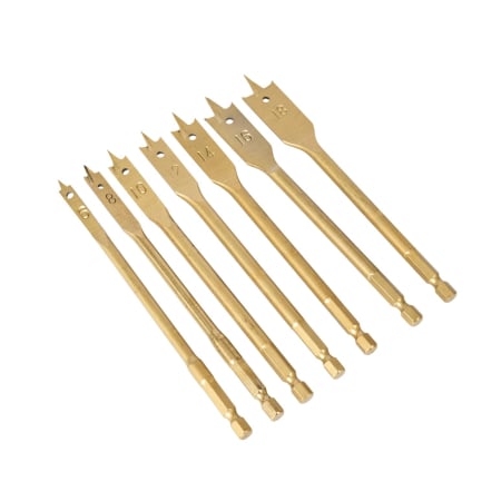 Set de burghie plate pentru lemn 6-38mm (KD10637) [9]