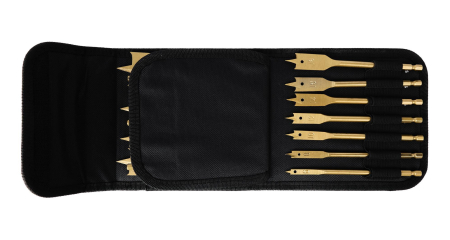 Set de burghie plate pentru lemn 6-38mm (KD10637) [2]