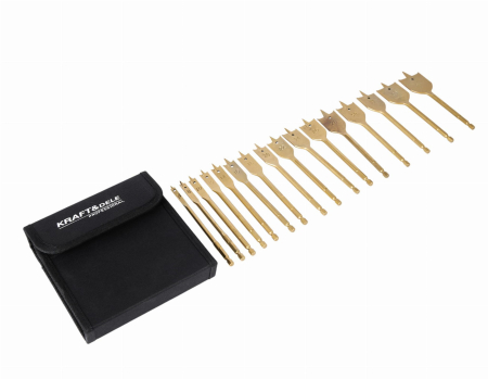 Set de burghie plate pentru lemn 6-38mm (KD10637) [10]