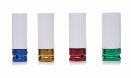 Set de chei tubulare impact 12 4 piese 17 19 21 22 mm din teflon (KD10523) [6]