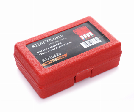 Set de chei tubulare impact 12 4 piese 17 19 21 22 mm din teflon (KD10523) [9]