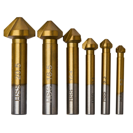 Set de freze conice 6 buc pentru lemn 6.3-20.5mm (KD983) [1]