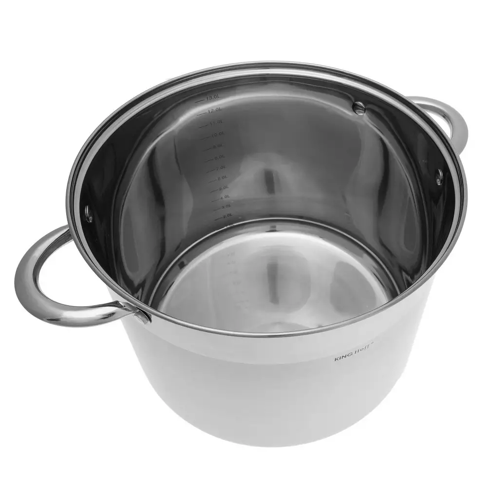 Set de oale din otel inoxidabil, 6 piese 3 oale si 3 capace, diametru 26, 28, 30 cm (KH-4312) [6]