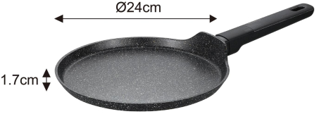 Set de oale si tigai cu strat antiaderent, 12 piese 6 vase, 4 capace, 2 suporturi, negru (KB-7830) [1]