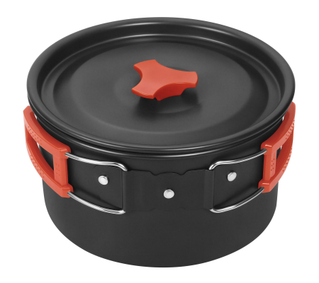 Set de tacamuri turistice din inox, 14 piese, pentru camping (KD4403) [3]