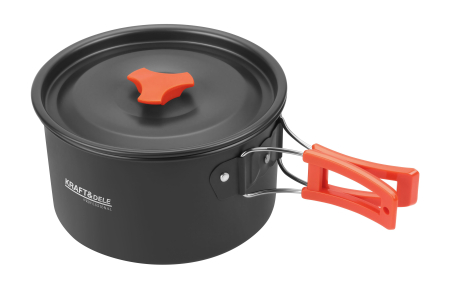 Set de tacamuri turistice din inox, 14 piese, pentru camping (KD4403) [20]