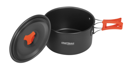 Set de tacamuri turistice din inox, 14 piese, pentru camping (KD4403) [2]