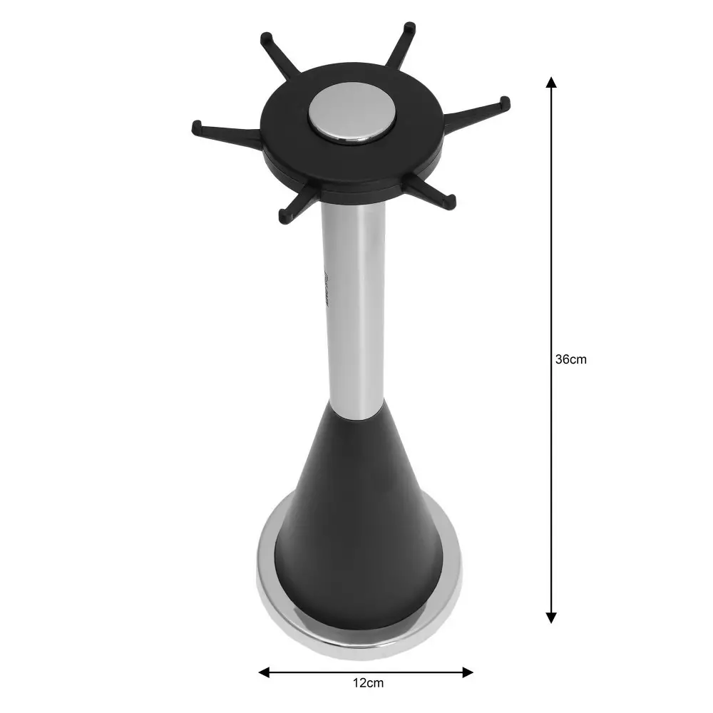 Set de ustensile de bucatarie din otel si nailon, 6 ustensile si suport (KH-1569) [2]