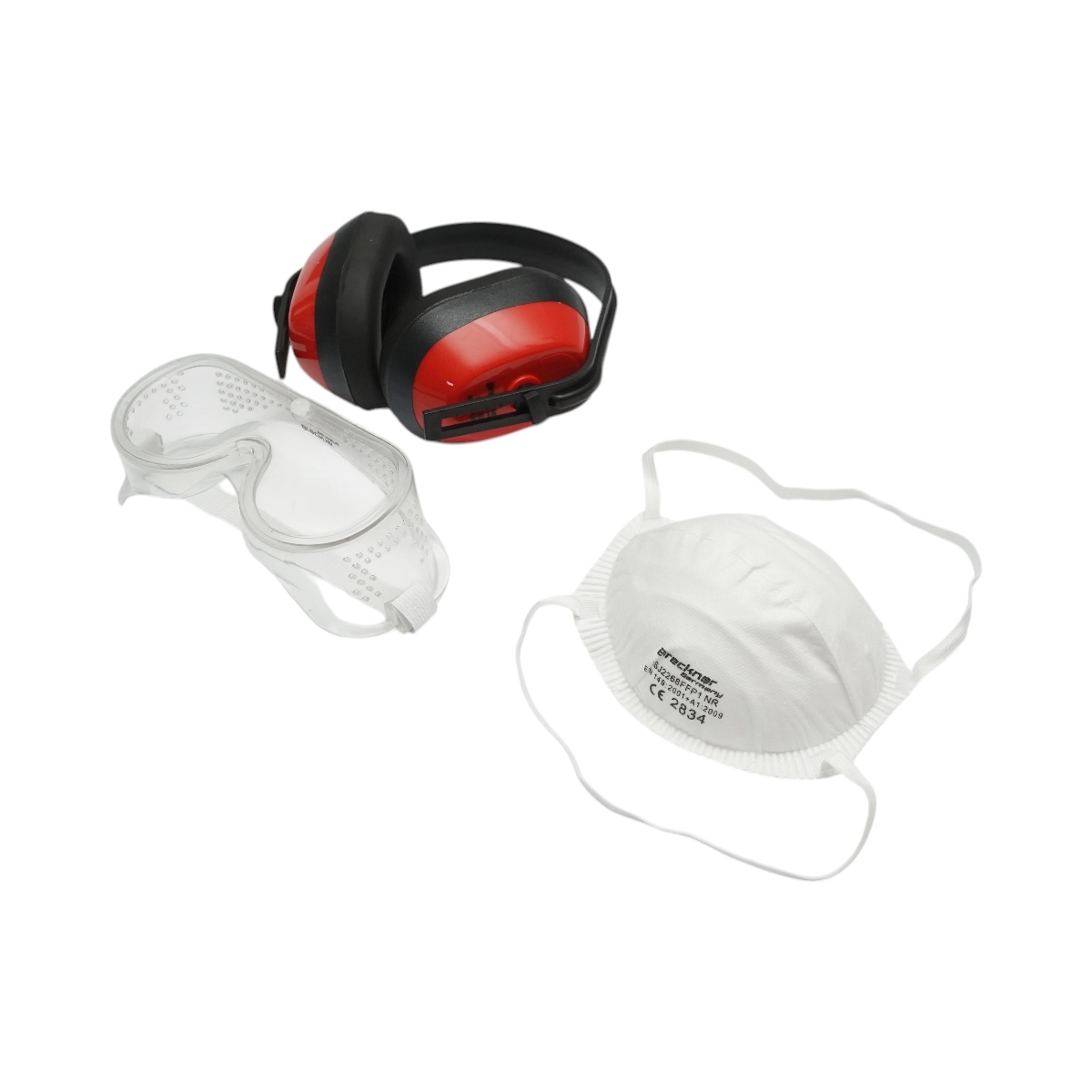 Set echipament de lucru masca praf, ochelari si casti Breckner Germany DISEV50 (BK77682) [2]