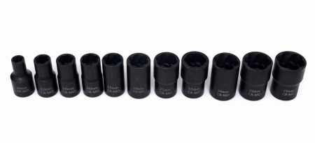 Set extractor 10-27mm suruburi piulite rotunjite deteriorate rupte (KD11792) [10]