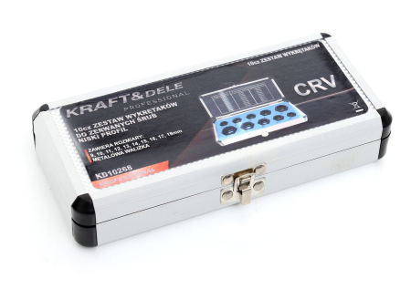 Set extractor 9-19mm suruburi piulite rotunjite deteriorate rupte 10 piese (KD10268) [10]
