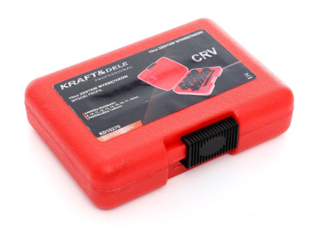 Set extractor 9-19mm suruburi piulite rotunjite deteriorate rupte profil inalt hexagon 10 piese (KD10270) [4]