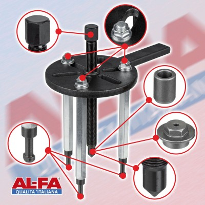 Set extractor universal pentru rulmenti interiori si buse cu adaptoare in valiza (ALIBP2744) [3]