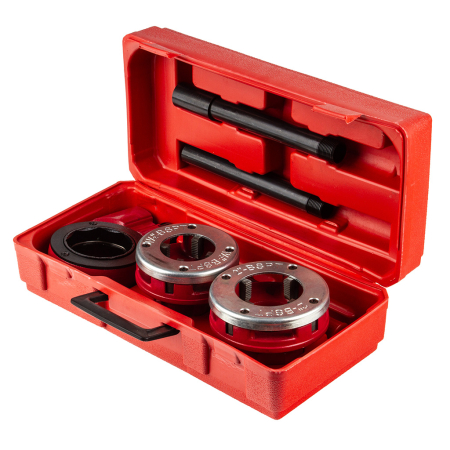 Altele - Set filetator manual tevi cu clichet si 2 capete 1.1/2 - 2 inch (M55830)