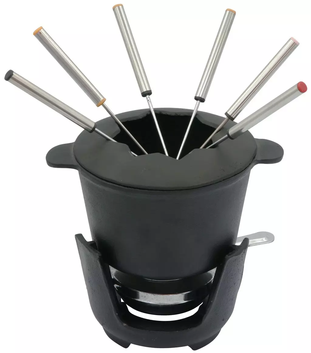 Accesorii servire - Set fondue din fonta 10 piese (KH-1195)