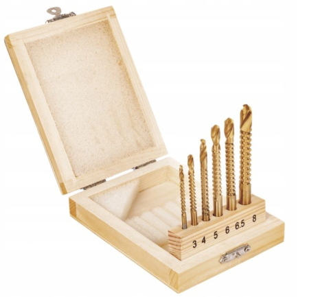 Set freze burghiu pentru lemn 3-8 mm 6 buc (KD997) [3]