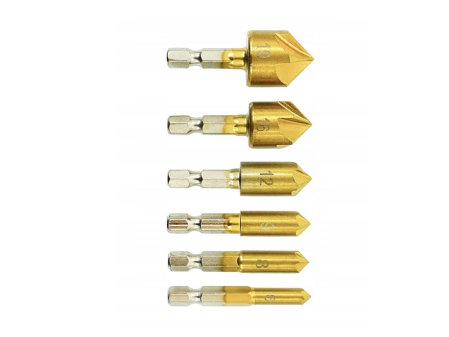 Set freze conice pentru lemn si placaj, 6 piese (V05045) [5]