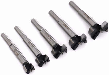 Set freze pentru lemn indepartare noduri si dopuri 10 piese 15-35 mm in cutie lemn (KD637) [9]