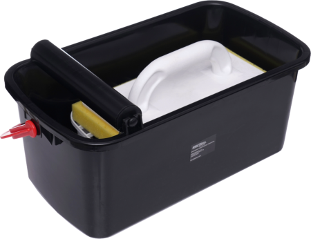 Set galeata pentru rostuit 10L, cu role de stoarcere, grila si drisca cu burete (KD10786) [2]