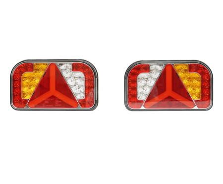 Produse noi (necategorizate) - Set lampi spate Led pentru remorca 12-24V, 235x140x38mm DISHF26 (BK69128)