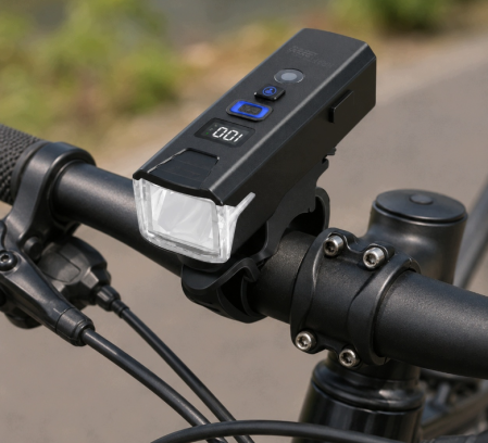 Set lumini LED pentru bicicleta 1200 lm, cu telecomanda, IPX5 (KD12691) [2]