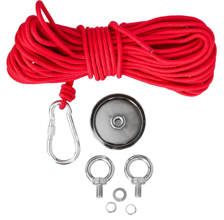 Altele - Set magnet neodium ridicat 100kg + franghie 20m (KD10417)