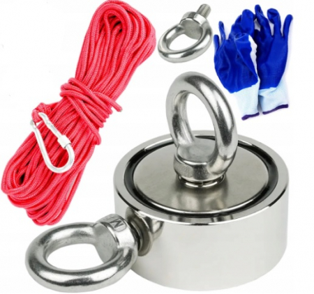 Accesorii piese - Set magnet neodium ridicat 240kg + franghie + manusi (KD10416)