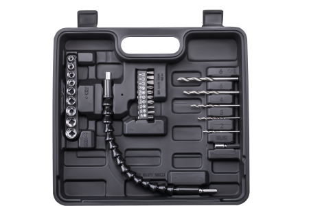 Set masina aparat de gaurit insurubat bormasina autofiletanta cu acumulator 18V 2 baterii 1.5Ah + accesorii (KD3354) [15]